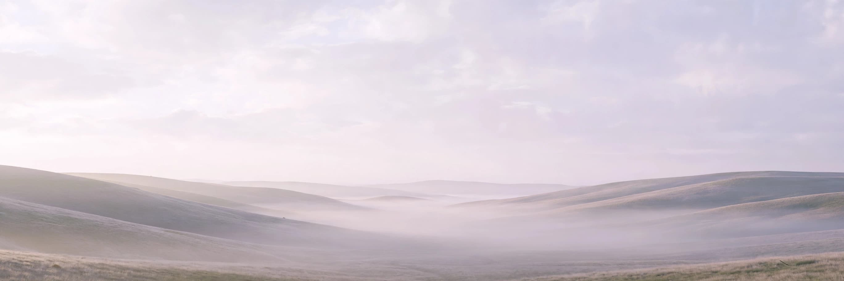 Misty hills background